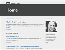 Tablet Screenshot of justinfrench.com